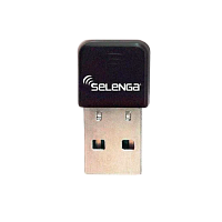 Wi-Fi адаптер Selenga 2.4 ГГц 150Мбит USB 802.11 без антенны черный (1/4000)