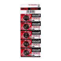 Батарейка Maxell CR2032 BL5 Lithium 3V (5/100/2000)