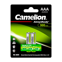 Аккумулятор предзаряженный RTU Camelion HR03 AAA BL2 NI-MH Always Ready 900mAh (2/24/480)