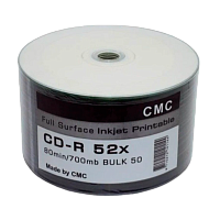 Диск CD-R CMC Full Ink Printable 700MB 52x 50шт. bulk (50/600)