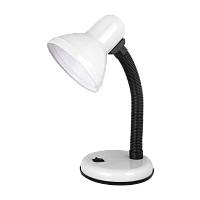 Светильник настольный Ultraflash UF-301 60W 230V E27 на основании белый (1/20)