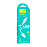 Кабель HOCO X96 USB (m)-Type-C (m) 1м 3.0A 27W ПВХ белый (1/31/310)