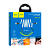 Кабель HOCO X21 Plus USB (m)-Type-C (m) 1.0м 3.0A силикон черный синий (1/28/168)