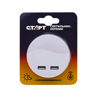 Ночник Старт "USB Круг" NL 1LED белый 