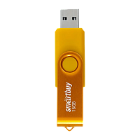 Флеш-накопитель Smartbuy Twist 16GB USB2.0 пластик желтый 