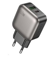 Сетевое З/У Borofone BAS54A 1USB+1Type-C 3.0A 20W PD,QC черный (1/72/288)