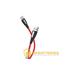 Кабель HOCO X39 USB (m)-Type-C (m) 1м 2.4A ткань красный (1/33/330)