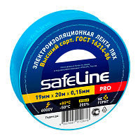 Изолента Safeline 19мм*20м ПВХ синий (10/200)