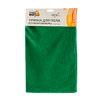 Тряпка для пола Рыжий кот M-02F-XXL 80х100см микрофибра зеленый (1/10/40) 
