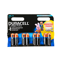 Батарейка Duracell TURBO MAX LR6 AA BL8 Alkaline 1.5V (8/96)