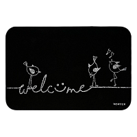 Коврик придверный VORTEX "Welcome", птицы 40х60см (1/24)