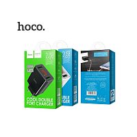 Сетевое З/У HOCO C25A 2USB 2.2A черный (1/24/144) 