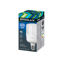 Лампа светодиодная Ergolux HW E27 40W 6500К 150-270V цилиндр матовая