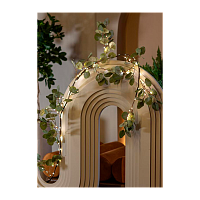 Гирлянда Космос Ветвь эвкалипта 96LED 1.8м 6ч таймер белый теплый (1/32)