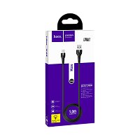Кабель HOCO X45 USB (m)-microUSB (m) 1м 2.4A силикон черный (1/22/220)