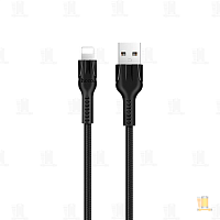 Кабель HOCO U31 USB (m)-Lightning (m) 1.0м нейлон черный