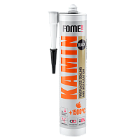 Герметик FOME FLEX Kamin +1500 300мл жаростойкий черный (1/12)