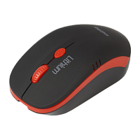Мышь беспроводная Smartbuy 344CAG ONE классическая USB с зарядкой от USB черный красный (1/40)