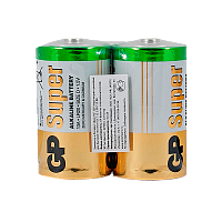 Батарейка GP Super LR20 D Shrink 2 Alkaline 1.5V (2/20/120)