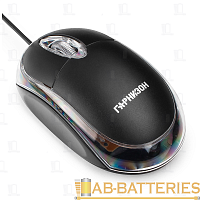 Мышь проводная Гарнизон GM-100 классическая USB черный (1/100) 