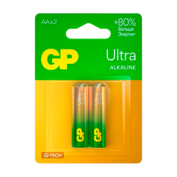 Батарейка GP ULTRA G-Tech LR6 AA BL2 Alkaline 1.5V (2/20/80) 