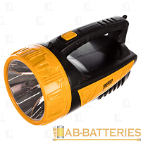 Фонарь туристический Трофи TSP3W 3W 1LED от аккумулятора черный оранжевый (1/8/24)