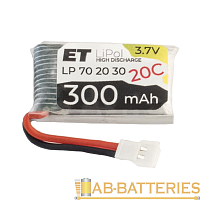 Аккумулятор ET LP702030-20CM Li-Pol, 3.7В, 300мАч (1/20)