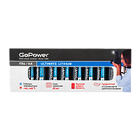 Батарейка GoPower FR6 AA BOX10 Lithium 1.5V (10/400)