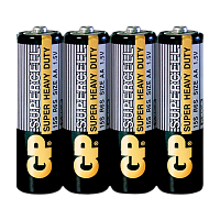 Батарейка GP Supercell R6 AA Shrink 4 Heavy Duty 1.5V (4/40/200/1000)