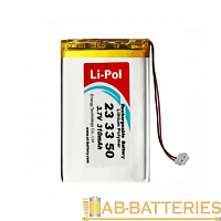 Аккумулятор ET LP233350 Li-Pol, 3.7В, 310мАч (1/27/300)