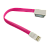 Кабель Smartbuy iK-402m USB (m)-Apple 30pin (m) 0.2м 1.4A силикон розовый (1/350)
