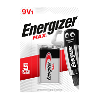 Батарейка Energizer MAX Крона 6LR61 BL1 Alkaline 9V (1/12) 