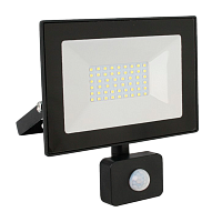 Прожектор светодиодный Ultraflash LFL-2002S C02 20W 230V IP65 6500К холодный черный (1/40)