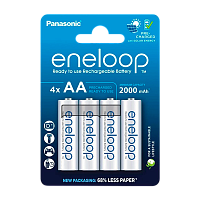 Аккумулятор предзаряженный RTU Panasonic HR6 AA BL4 eneloop 2000mAh (4/80)