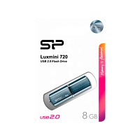 Флеш-накопитель Silicon Power LuxMini 720 8GB USB2.0 пластик синий