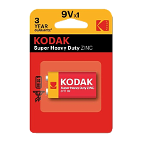 Батарейка Kodak Extra Крона 6F22 BL1 Heavy Duty 9V (1/20/100)