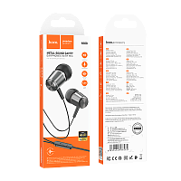 Наушники внутриканальные HOCO M108 с микр. серый (1/31/310)