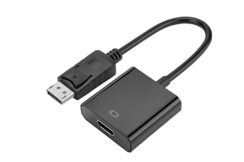 Переходник GoPower DisplayPort (m)-HDMI (f) ver.1.4 черный Premium Zip-Lock c подвесом (1/200) 