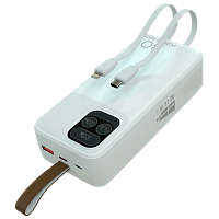 Внешний аккумулятор MORE CHOICE PB55-30 30000mAh 3.0A 22.5W 1USB+1Type-C+1microUSB белый