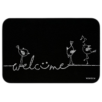 Коврик придверный VORTEX "Welcome", птицы 40х60см (1/24)