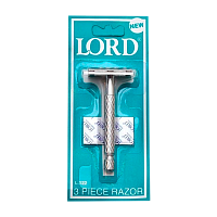 Бритва классическая Т-образная Lord +1 лезвие L122 1шт. (1/12) 