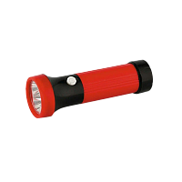 Фонарь универсальный Ultraflash 3002-ТН 0.4W 3LED от батареек IP44 красный черный (1/25/300)