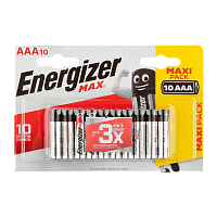 Батарейка Energizer MAX LR03 AAA BL10 Alkaline 1.5V (10/120) 