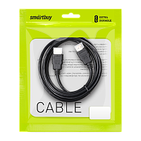 Кабель Smartbuy K-351 HDMI (m)-HDMI (m) 5.0м силикон ver.1.4 черный (1/50)