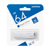 Флеш-накопитель Smartbuy Clue 64GB USB3.1 пластик белый