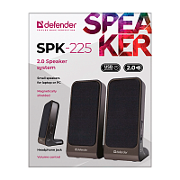 Колонки 2.0 Defender SPK-225 4W USB черный (1/60) 