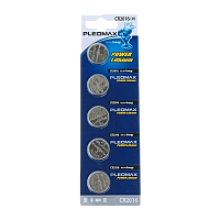 Батарейка Pleomax CR2016 BL5 Lithium 3V (5/100/2000/54000)