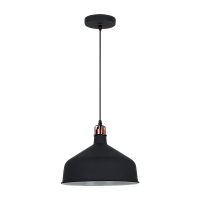 Светильник потолочный Camelion PL-425L Amsterdam 60W 230V E27 IP20 подвес черный медный (1/4)