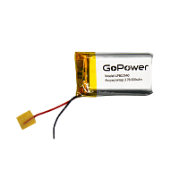 Аккумулятор Li-Pol GoPower LP802540 PK1 3.7V 600mAh с защитой (1/100)