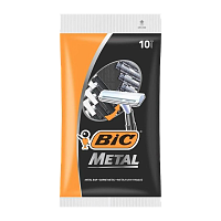 Бритва BIC "Metall" 1 лезвие пластиковая ручка 10шт. (1/20)